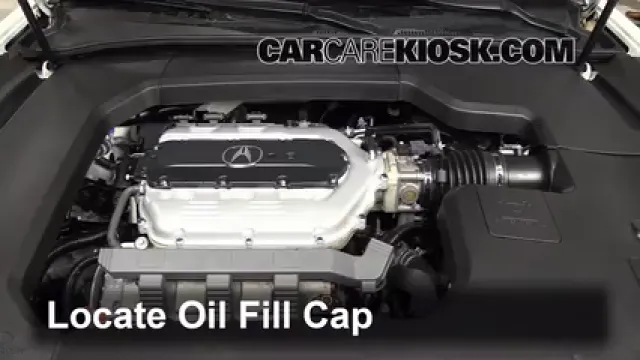 2012 Acura TL 3.5L V6 Aceite Agregar aceite